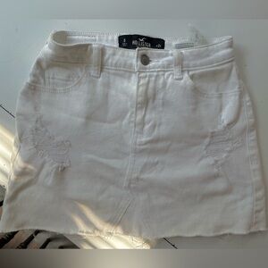 Vintage Hollister High-Rise Mini Skirt in White